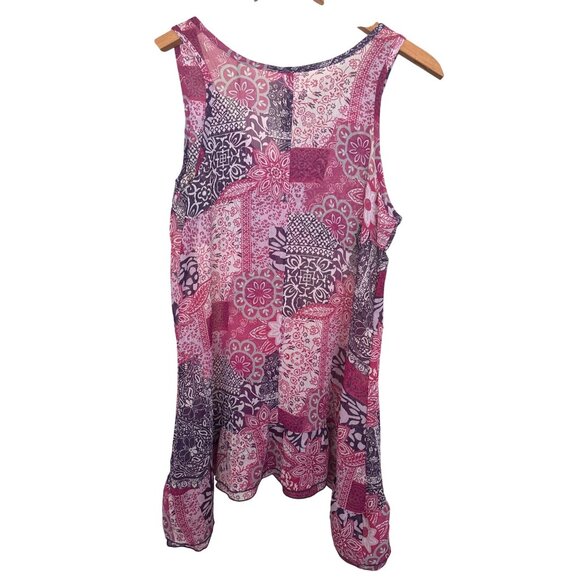 Y2K Dolled Up by Fang Sheer Tank Women Medium Fairycore Bohemian Feminine Dainty - Picture 5 of 8